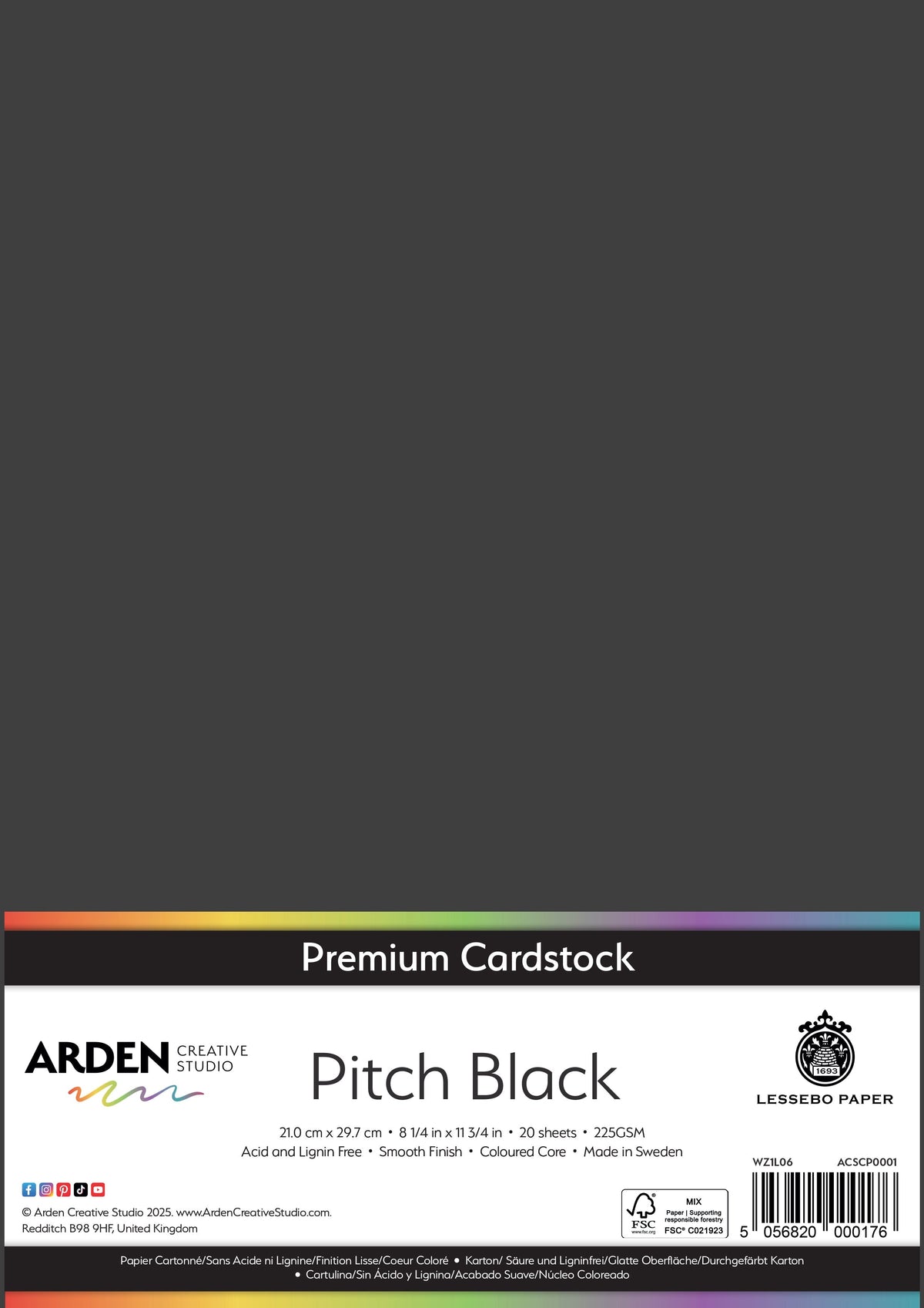 Arden Creative Studio Premium Cardstock A4 225gsm 20 Pack-1