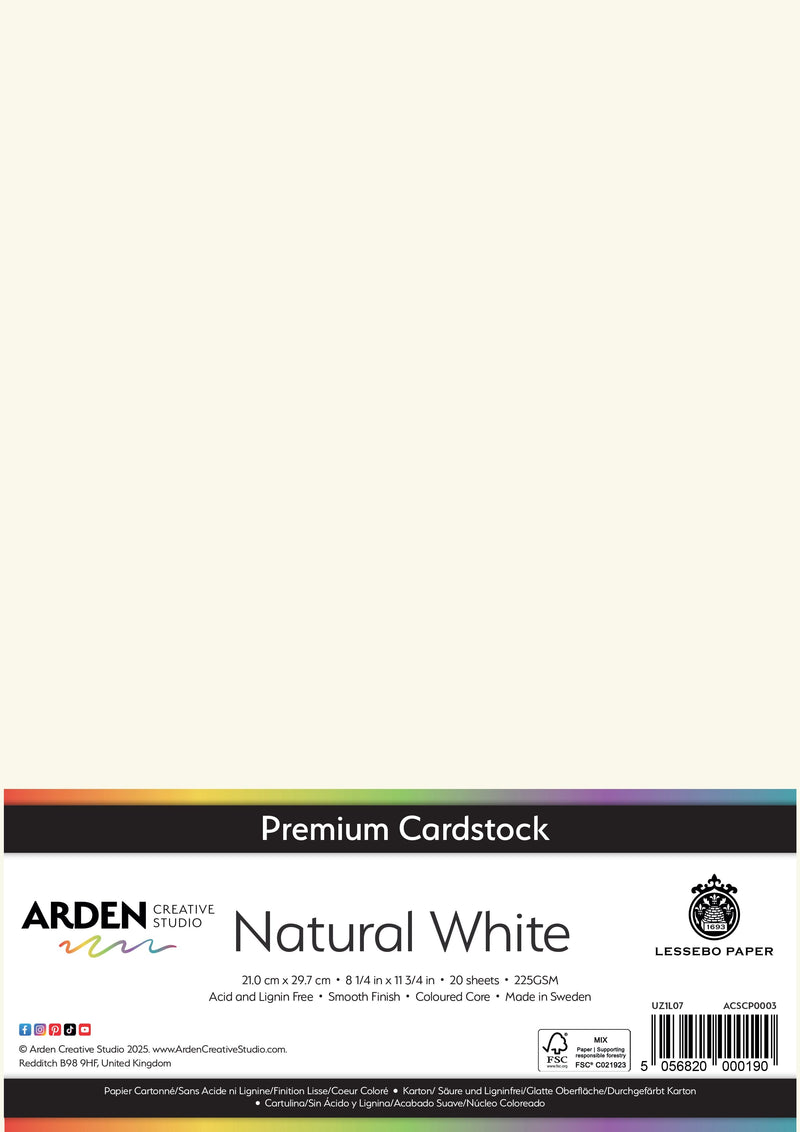 Arden Creative Studio Premium Cardstock A4 225gsm 20 Pack-2
