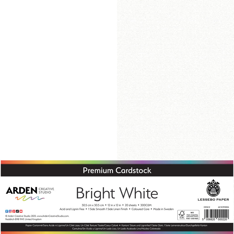 Arden Creative Studio Premium Cardstock 12in x 12in 300gsm 20 Pack-3