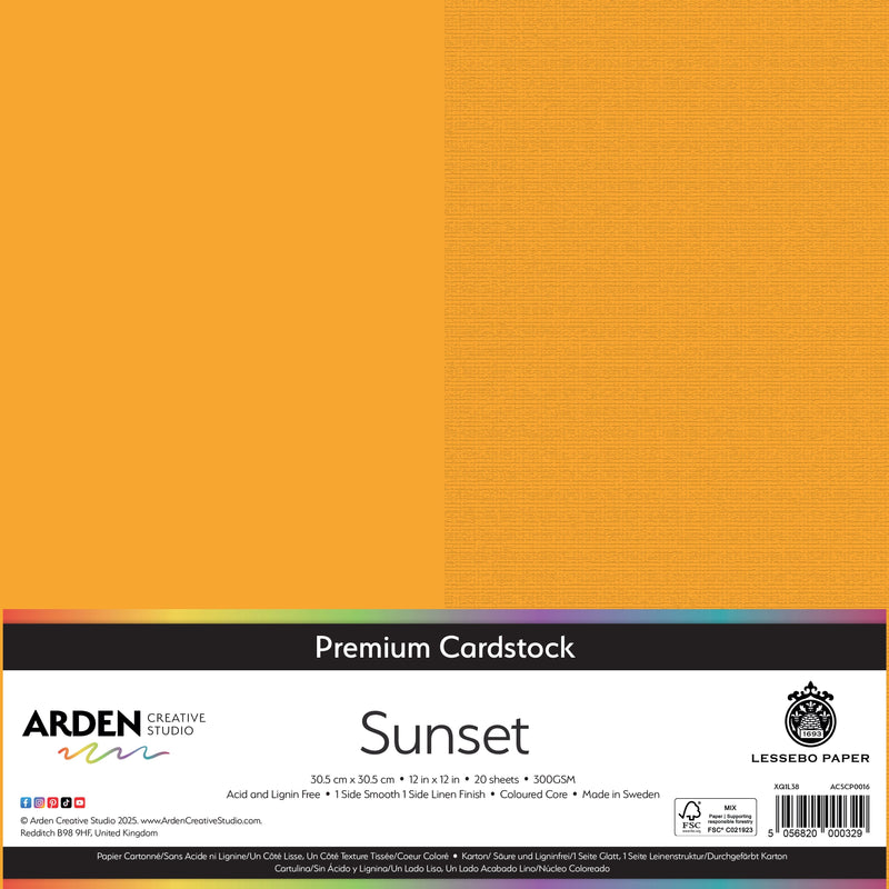 Arden Creative Studio Premium Cardstock 12in x 12in 300gsm 20 Pack-8