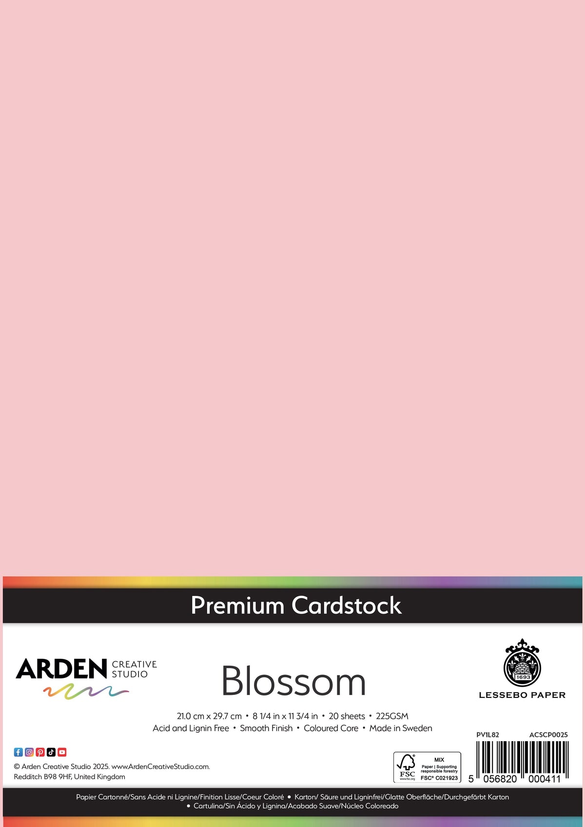 Arden Creative Studio Premium Cardstock A4 225gsm 20 Pack-13