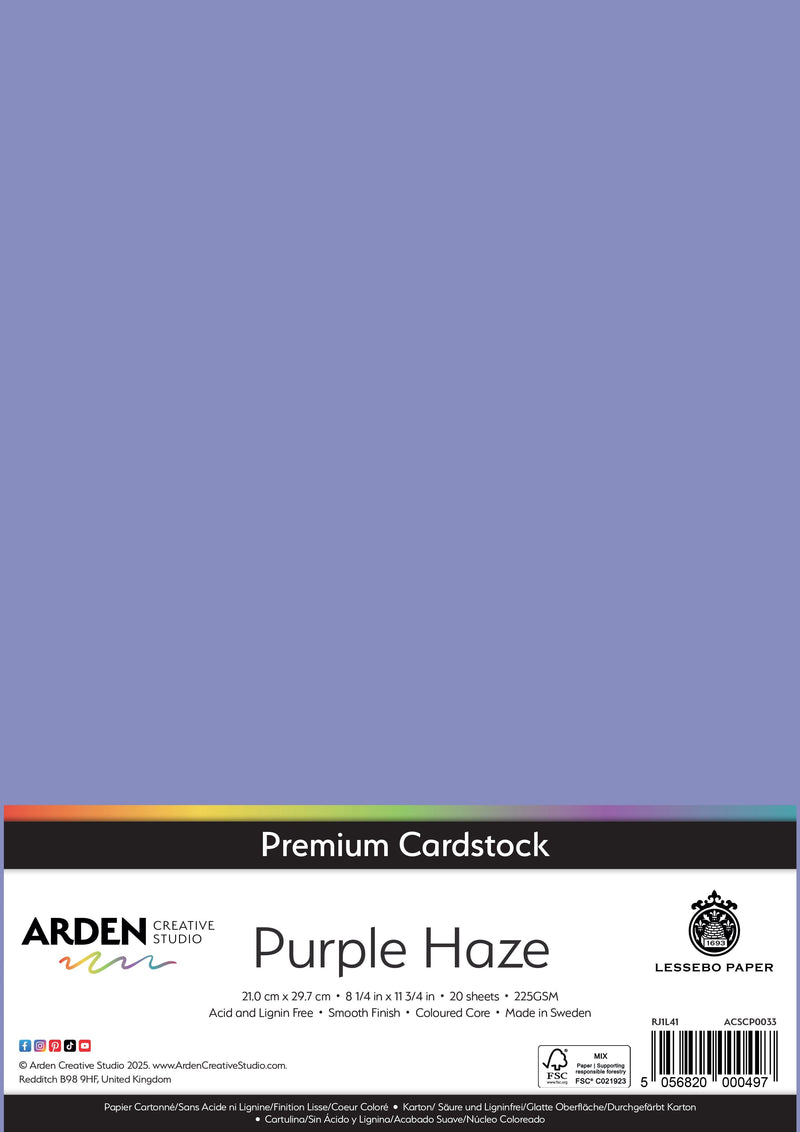 Arden Creative Studio Premium Cardstock A4 225gsm 20 Pack-17