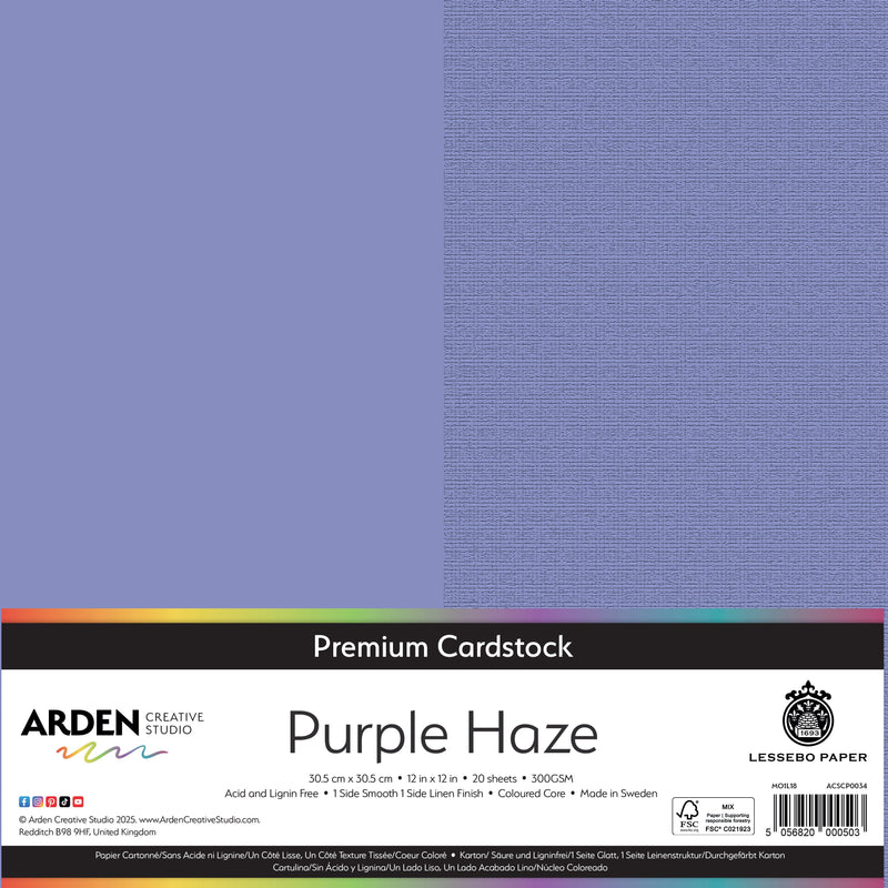 Arden Creative Studio Premium Cardstock 12in x 12in 300gsm 20 Pack-17