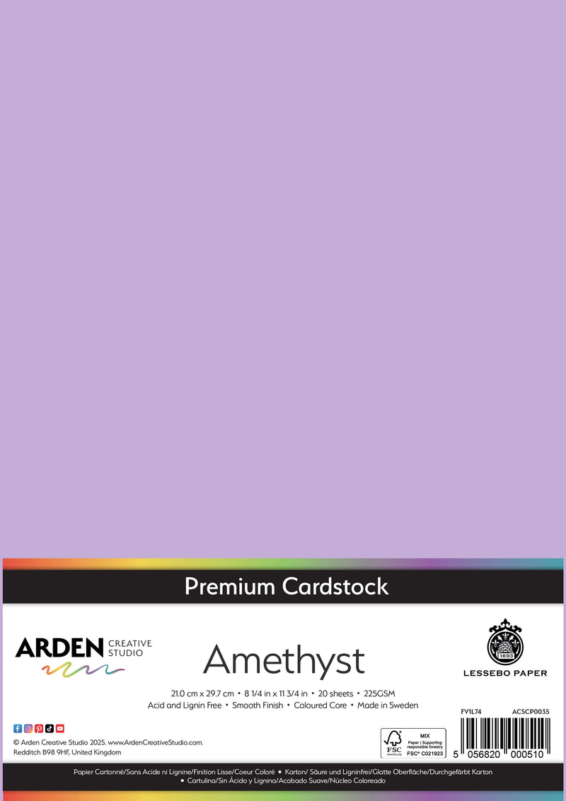 Arden Creative Studio Premium Cardstock A4 225gsm 20 Pack-18