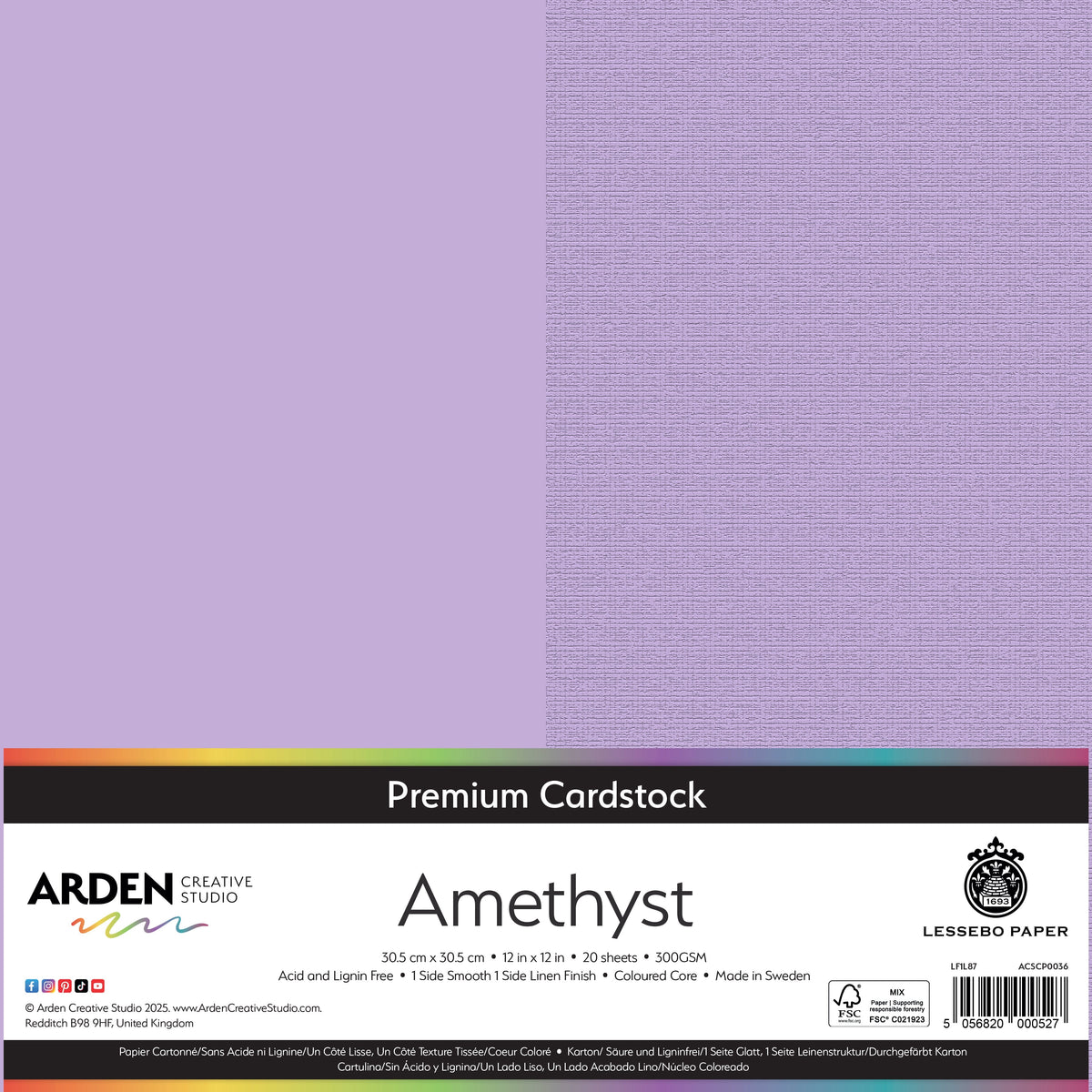 Arden Creative Studio Premium Cardstock 12in x 12in 300gsm 20 Pack-18