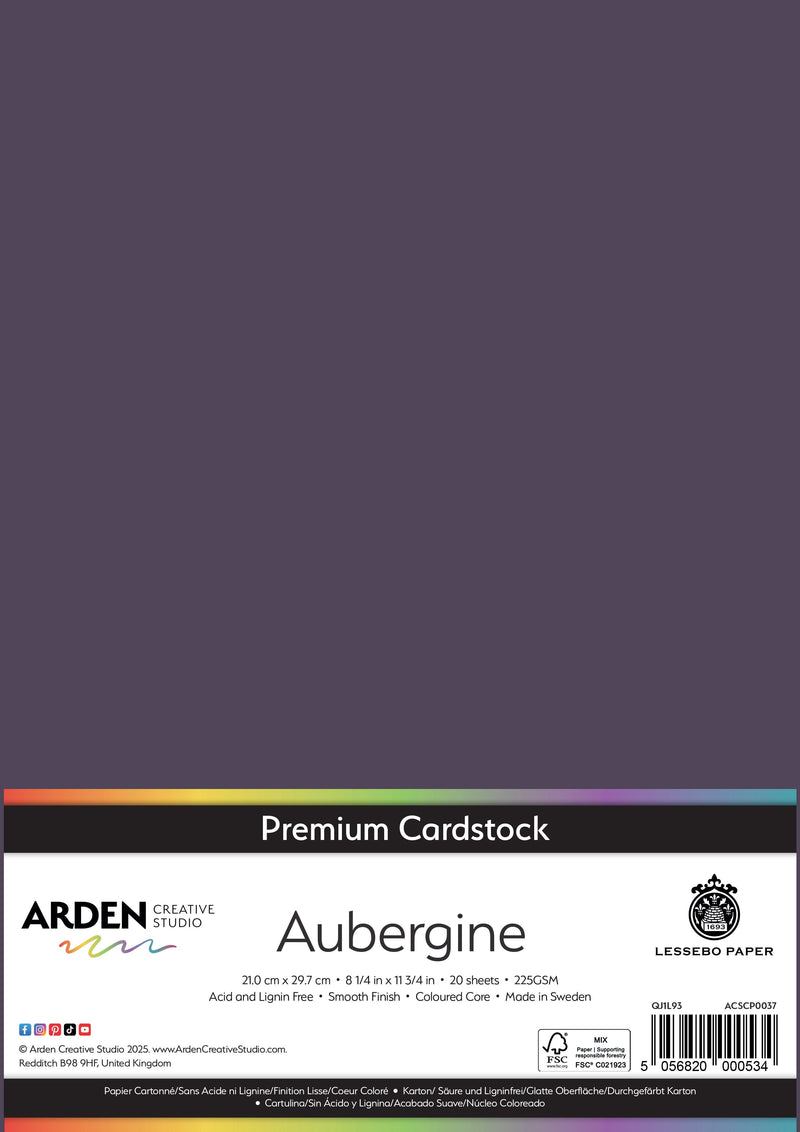 Arden Creative Studio Premium Cardstock A4 225gsm 20 Pack-19