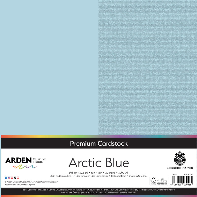 Arden Creative Studio Premium Cardstock 12in x 12in 300gsm 20 Pack-20