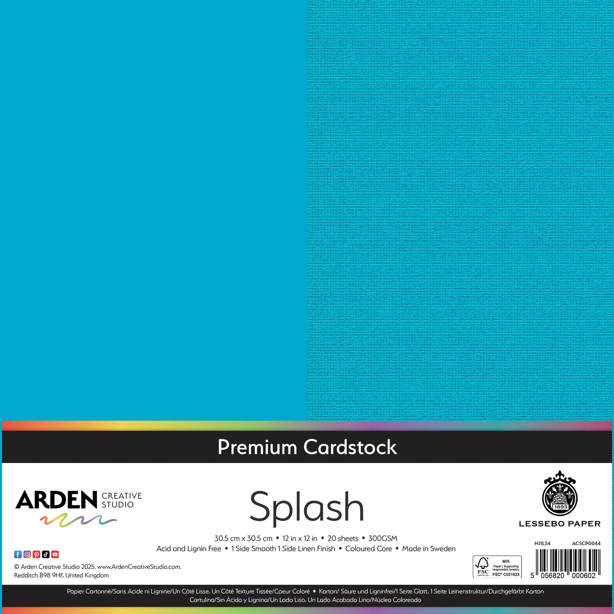 Arden Creative Studio Premium Cardstock 12in x 12in 300gsm 20 Pack-22