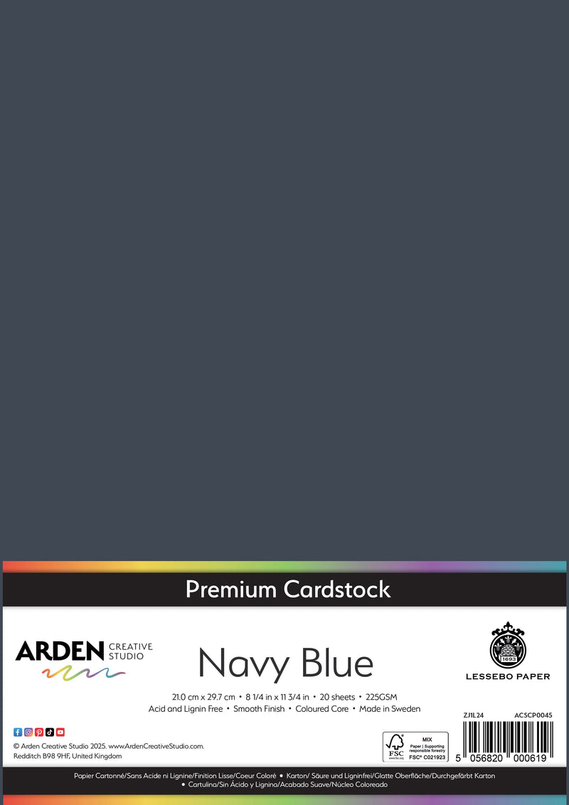 Arden Creative Studio Premium Cardstock A4 225gsm 20 Pack-23