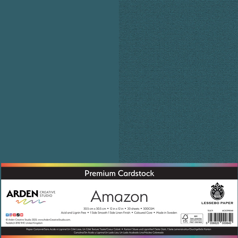Arden Creative Studio Premium Cardstock 12in x 12in 300gsm 20 Pack-24