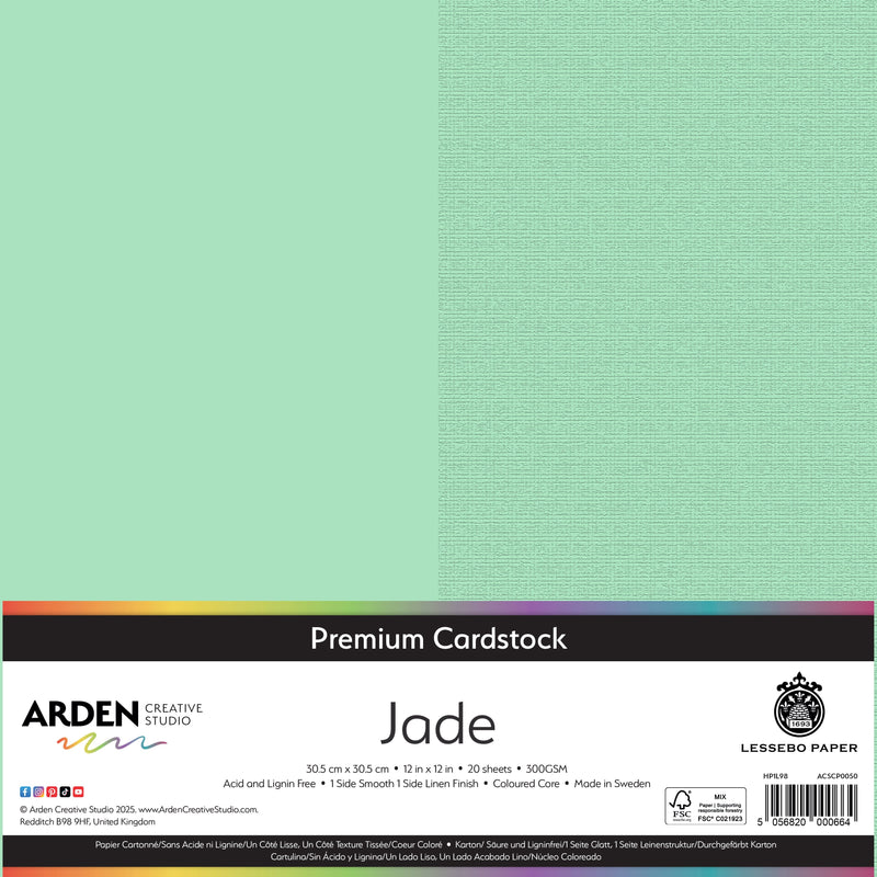 Arden Creative Studio Premium Cardstock 12in x 12in 300gsm 20 Pack-25