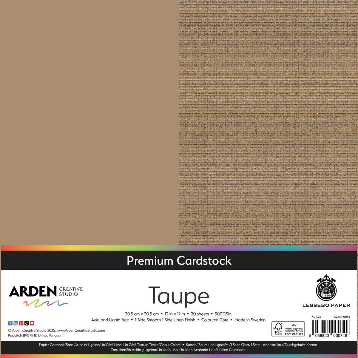 Arden Creative Studio Premium Cardstock 12in x 12in 300gsm 20 Pack-29