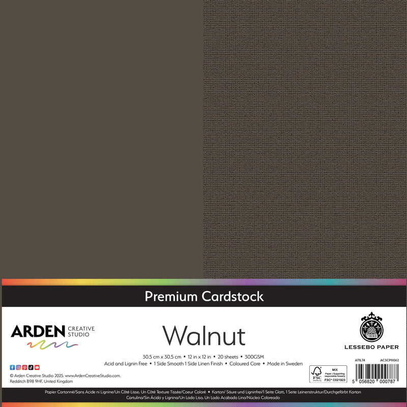 Arden Creative Studio Premium Cardstock 12in x 12in 300gsm 20 Pack-31