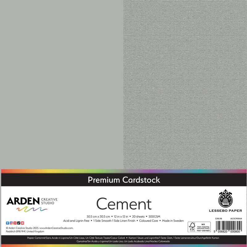 Arden Creative Studio Premium Cardstock 12in x 12in 300gsm 20 Pack-32
