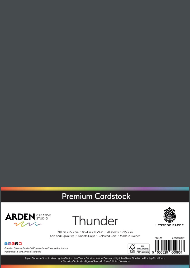 Arden Creative Studio Premium Cardstock A4 225gsm 20 Pack-34