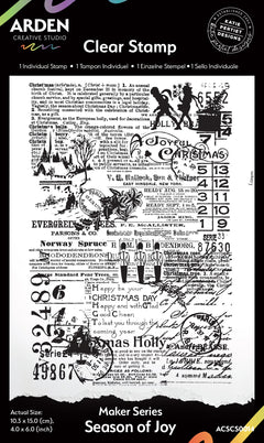 Tampon de fond Arden Creative Studio Maker Series Season of Joy 10 x 15 cm-1