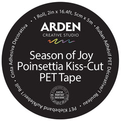 Arden Creative Studio Ruban adhésif PET découpé poinsettia "Season of Joy"-1