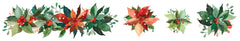 Arden Creative Studio Ruban adhésif PET découpé poinsettia "Season of Joy"-3