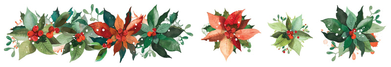 Arden Creative Studio Ruban adhésif PET découpé poinsettia "Season of Joy"-3