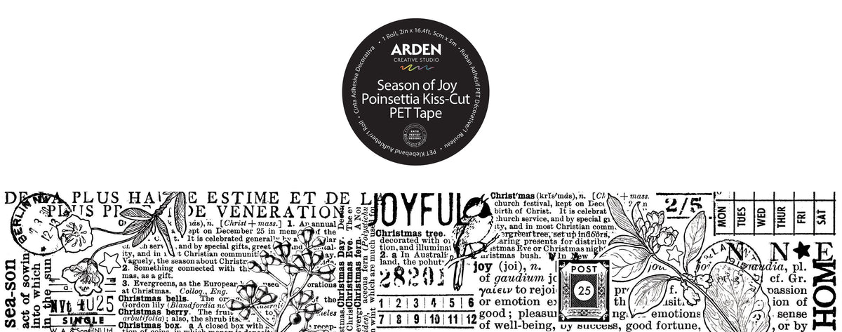 Arden Creative Studio Carnet de la Saison de Joie Ruban PET Continu-2