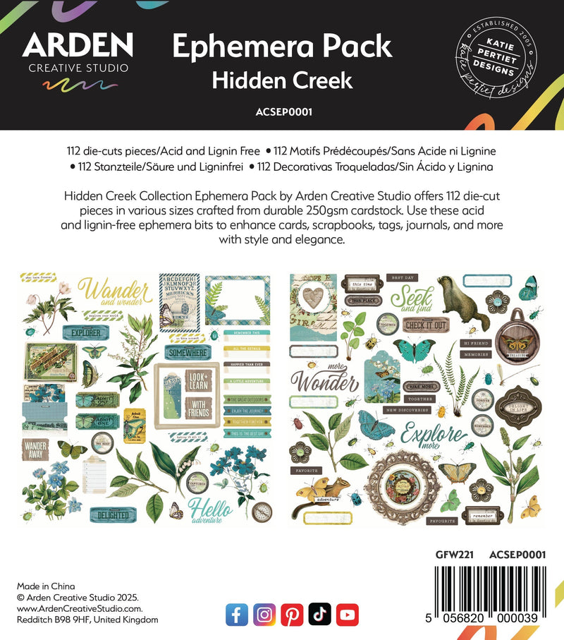 Arden Creative Studio Hidden Creek Ephemera Pack-1