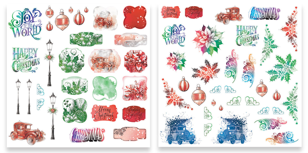 Arden Creative Studio Lot d'éphémères de Noël vintage-2