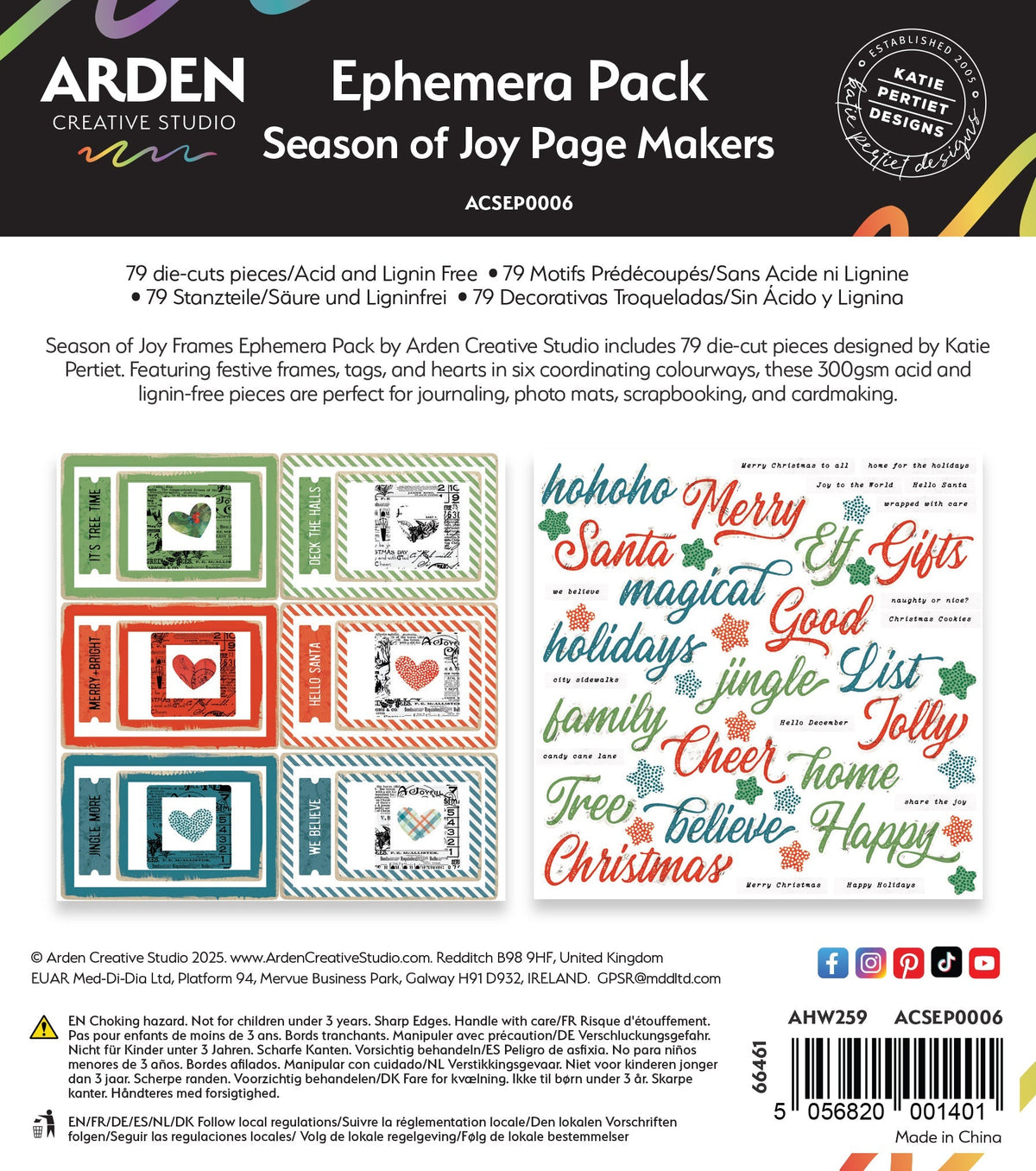 Pack d'éphémères "Season of Joy Page Makers" d'Arden Creative Studio-1