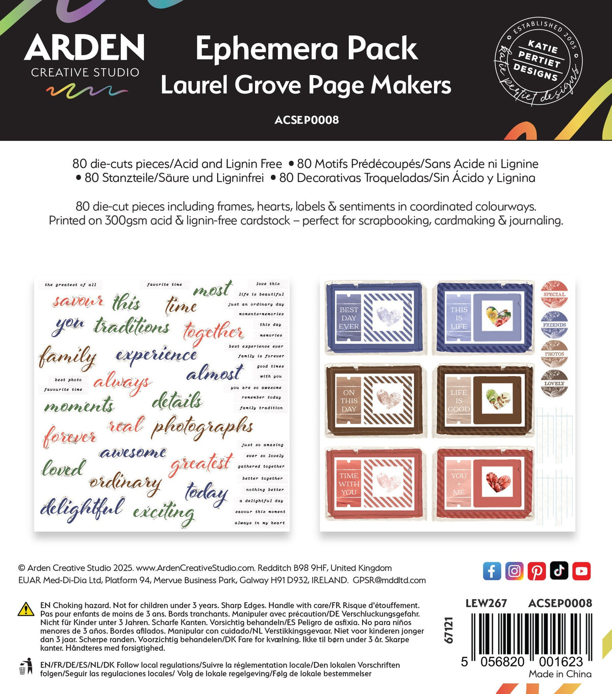 Arden Creative Studio Laurel Grove Page Makers Ephemera Pack-1