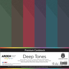 Arden Creative Studio Premium Cardstock Deep Tones 12in x 12in 300gsm 24 Pack-1