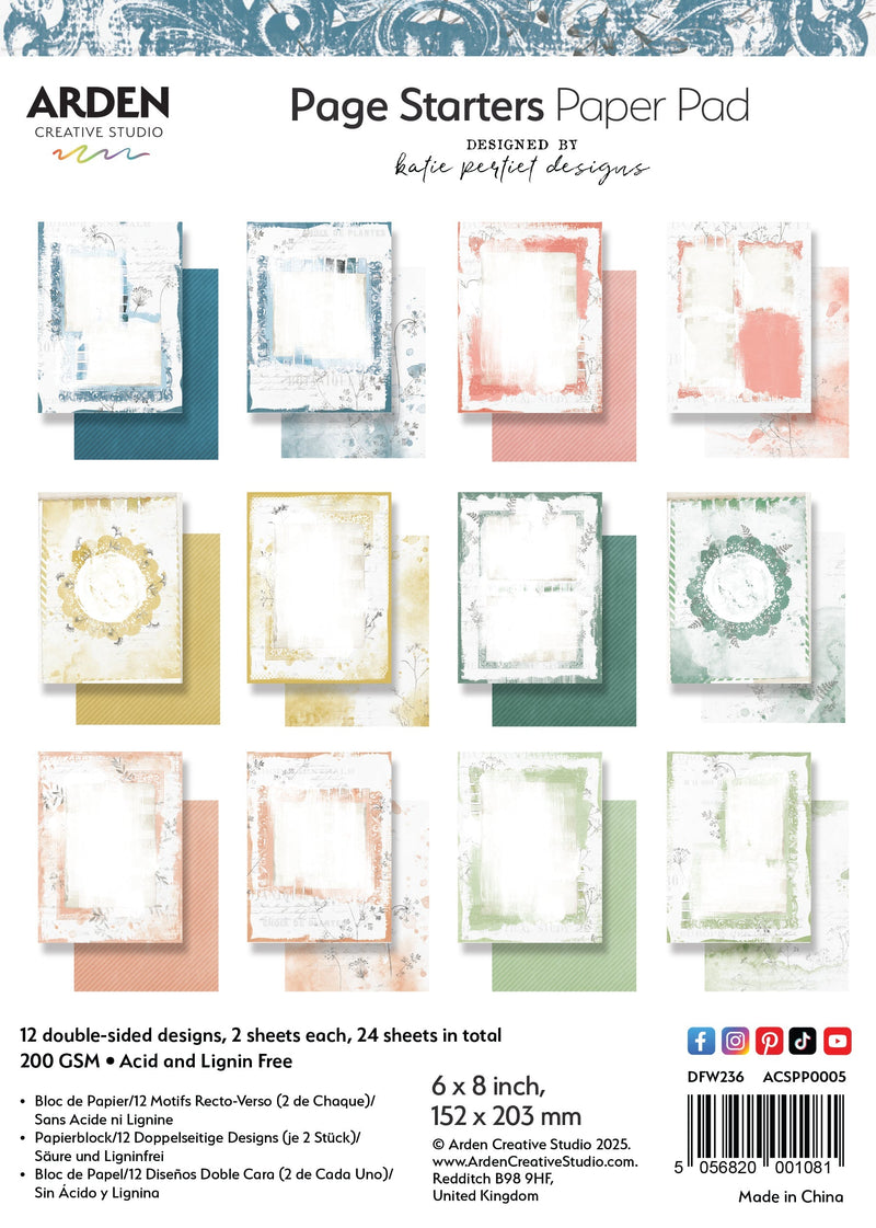 Arden Creative Studio Page Starters 6in x 8in Paper Pad-1