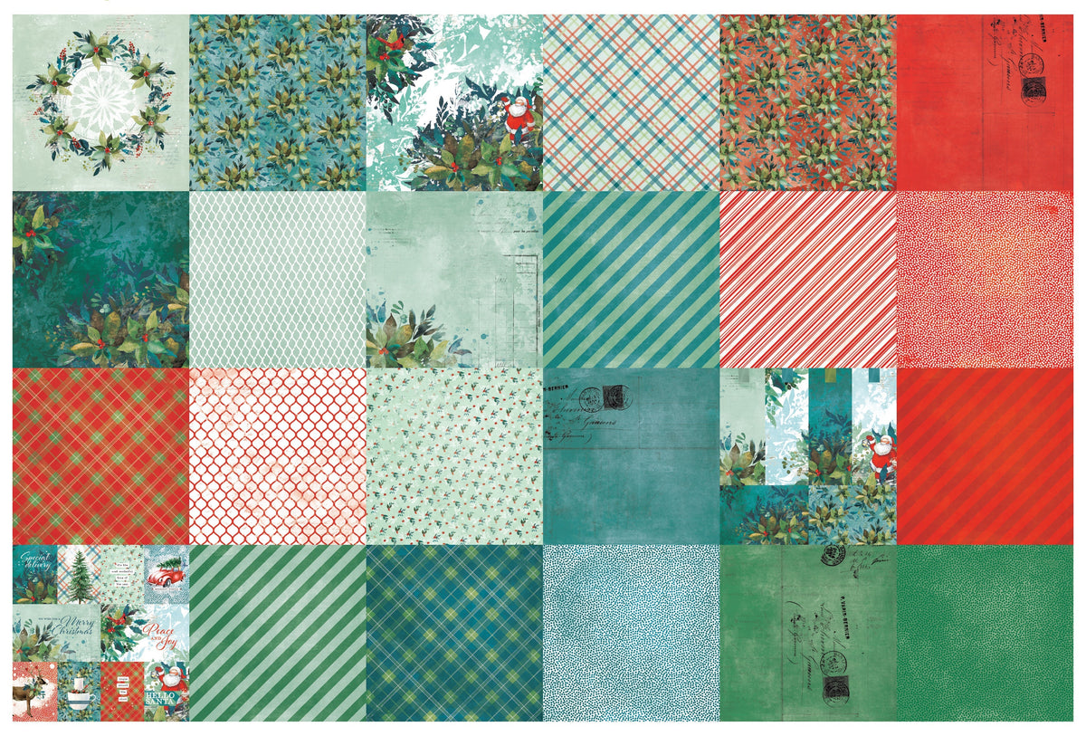 Bloc de papiers « Season of Joy » 30,5 x 30,5 cm, Arden Creative Studio-2