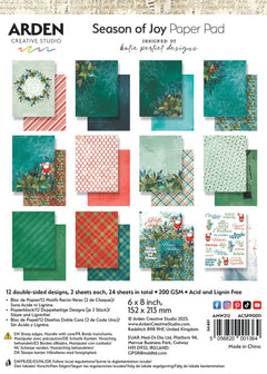 Bloc de papier Arden Creative Studio Season of Joy 15,2 cm x 20,3 cm-1