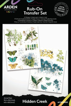 Arden Creative Studio Hidden Creek 6 in x 8 in Rub-On Transfer Set-1