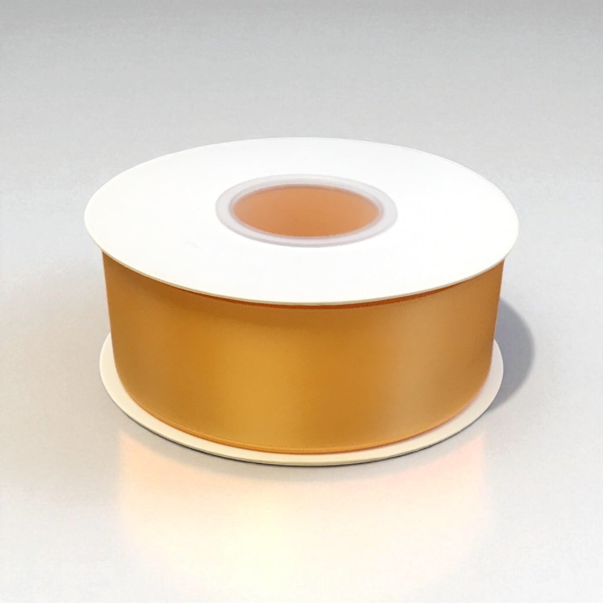 Satin Ribbon Double Face Light Orange #675 -3.8 cm Wide-1