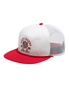 Vans 'Sixty Sixers University' Trucker Cap - Racing Red/White-1
