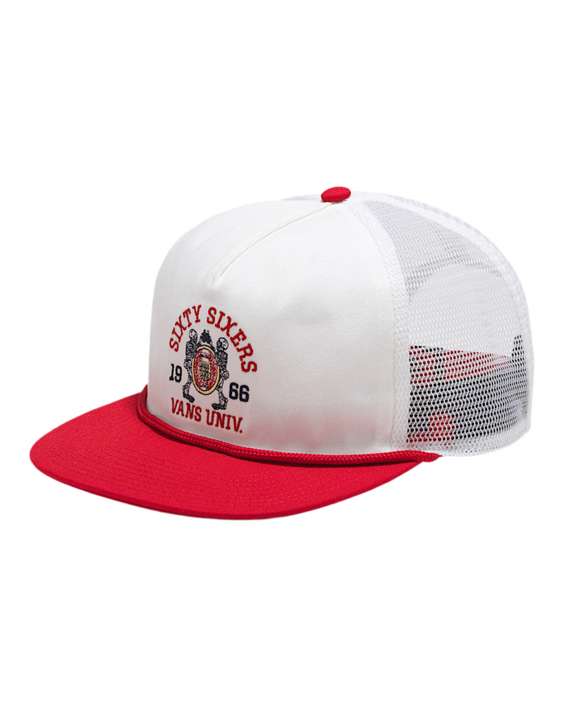 Vans 'Sixty Sixers University' Trucker Cap - Racing Red/White-1