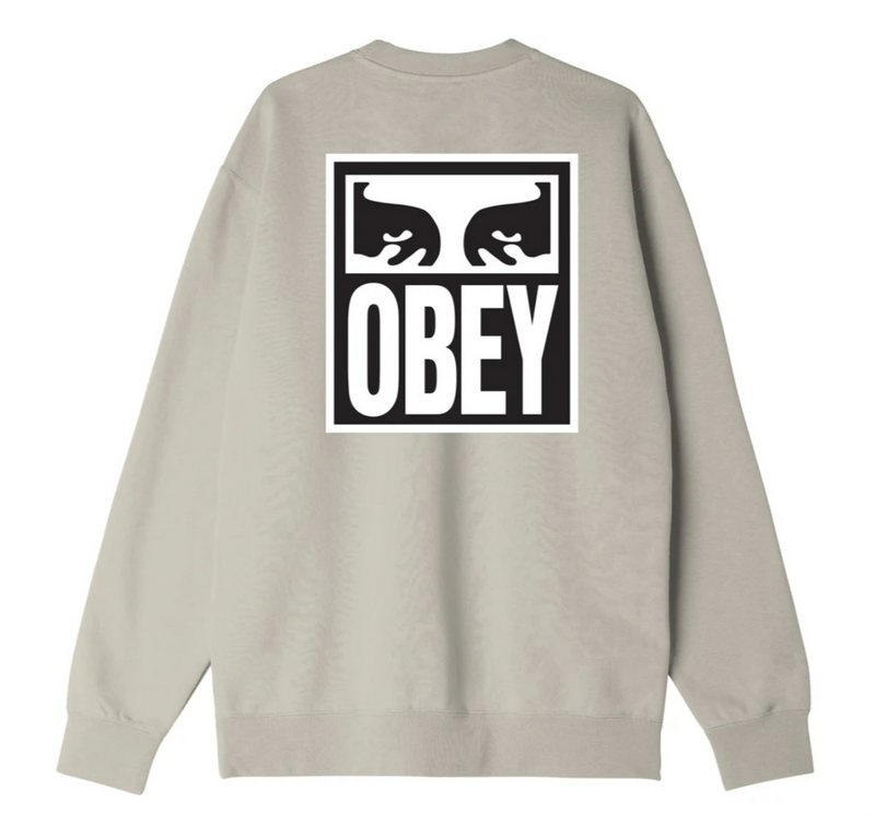 Obey 'Eyes Icon' Sweatshirt - Silver Grey-2