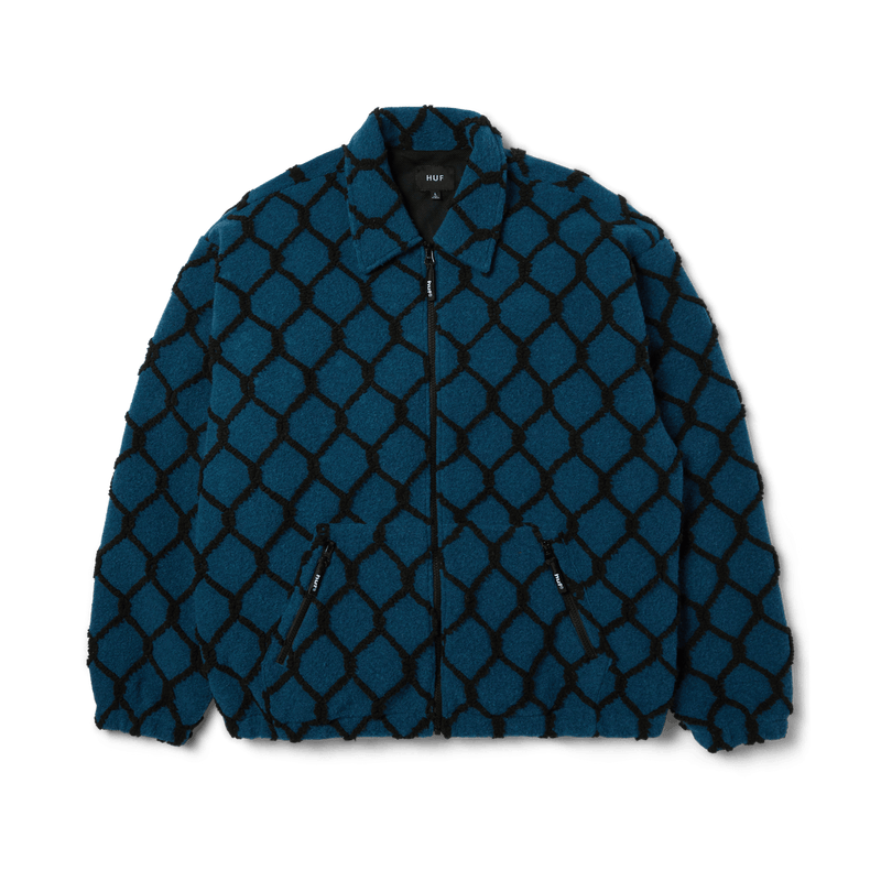 HUF 'Breakthrough' High Pile Jacket - Marine Blue-1