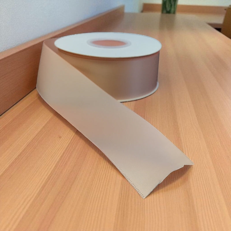 Satin Ribbon Double Face-Light Peach #203 -3.8 cm Wide-2