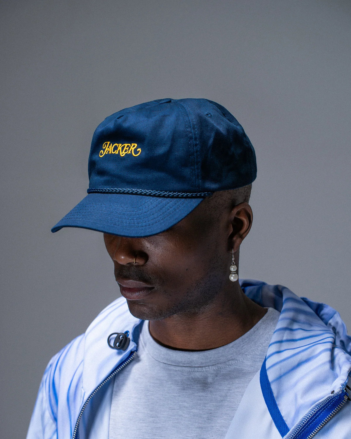Jacker 'Classic' Snapback Cap - Navy-4