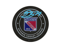 Donovan Sebrango Autographed Kitchener Rangers Official Game Puck-1