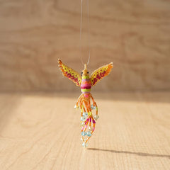 Orange Beaded Humming Bird-2