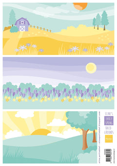 Marianne Design A4 Cutting Sheet - Eline's Early Spring Backgrounds-1
