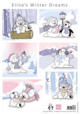 Marianne Design A4 Cutting Sheet - Eline's Winter Dreams-1