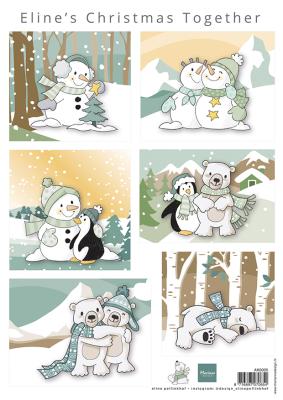 Marianne Design A4 Cutting Sheet - Eline's Christmas Together-1