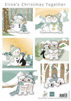 Marianne Design A4 Cutting Sheet - Eline's Christmas Together-1