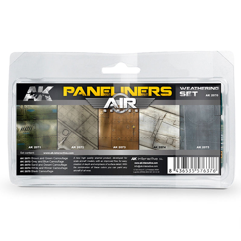 AK Interactive Paneliner Weathering Set-1