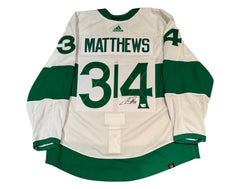 Auston Matthews Autographed Toronto Maple Leafs St. Pats MIC Adidas Jersey-1