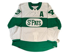 Auston Matthews Autographed Toronto Maple Leafs St. Pats MIC Adidas Jersey-4