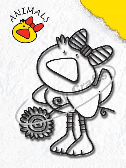 Clear Stamp - Animals Series - Duck Girl-1
